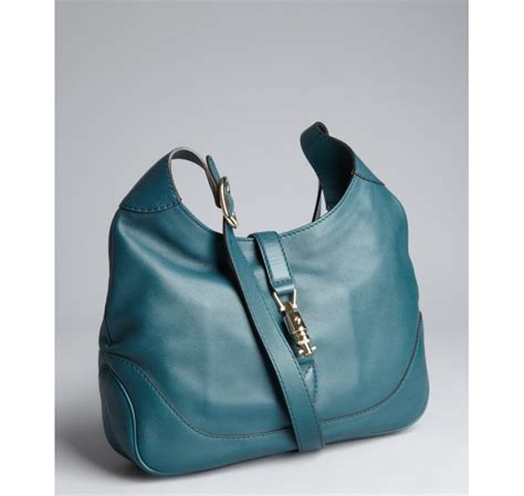 gucci teal suede bag|Gucci leather shoulder bag.